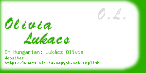 olivia lukacs business card